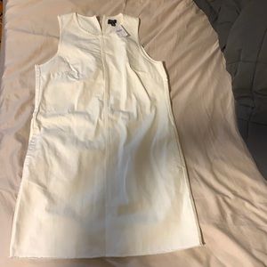 White j crew denim dress